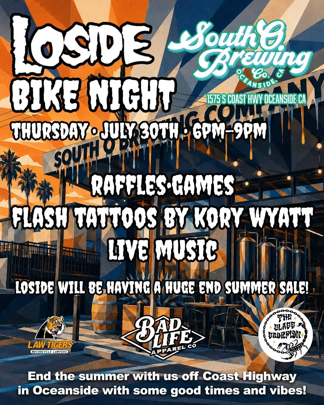 LoSide Bike Night flyer