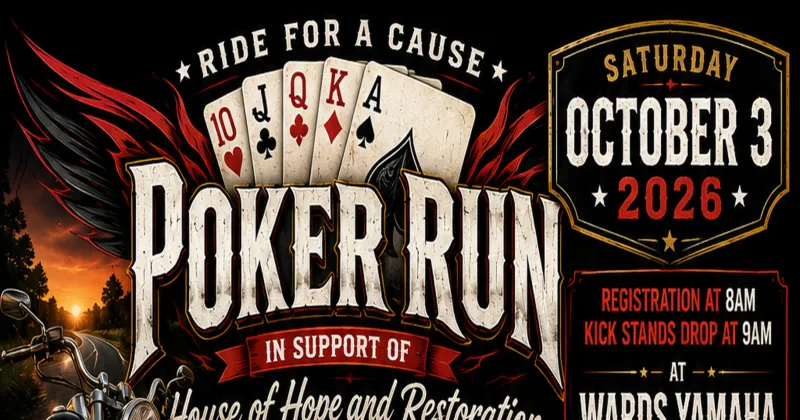 House of Hope and Restoration, Inc.'s Annual Poker Run cover image