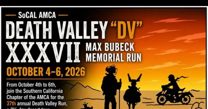 Death Valley "DV" XXXII Max Bubeck Memorial Ride cover image
