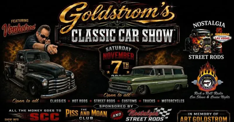 Goldstrom's Classic Car, Truck & Motorcycle Show 2026 cover image