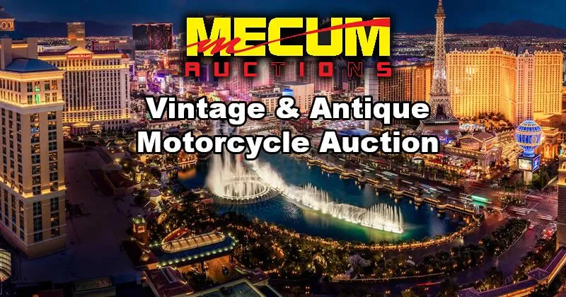 Mecum 2026 Las Vegas Vintage & Antique Motorcycle Auction cover image