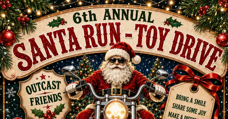 6 annual Santa run toy drive cover image