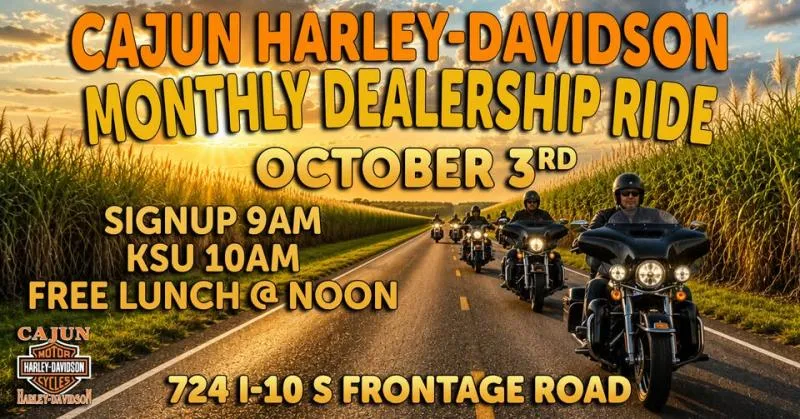 Cajun Harley-Davidson October Dealership Ride cover image