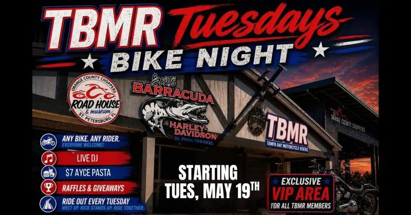 TBMR Tuesdays Bike Night at OCC Road House cover image