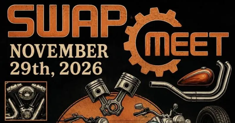 Motorcycle Swap Meet with Music from Bottoms Up Live cover image
