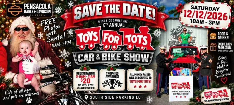 Santa Pictures & Toys for Tots Car & Motorcycle Show cover image