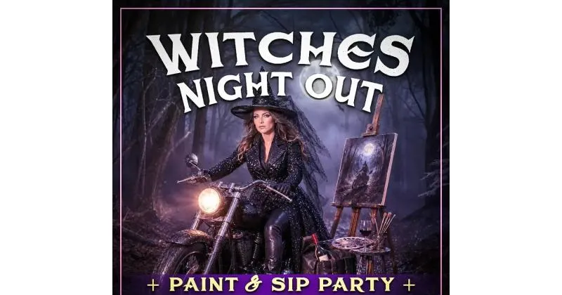 Witches Night Out Paint & Sip Party at Atlanta Harley cover image