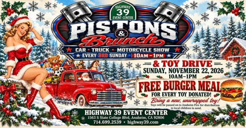 Pistons & Brunch - Show & Toy Drive cover image