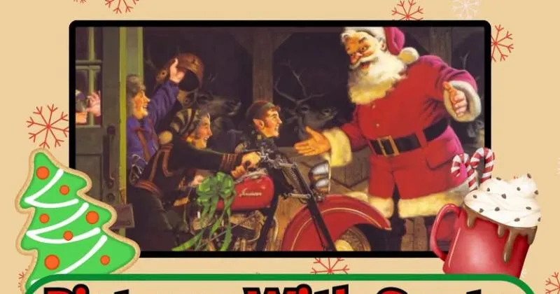 Pictures With Santa at Elkhart Indian Motorcycle cover image