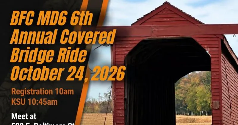 6th Annual Covered Bridge Ride - Bikers For Cause Foundation cover image
