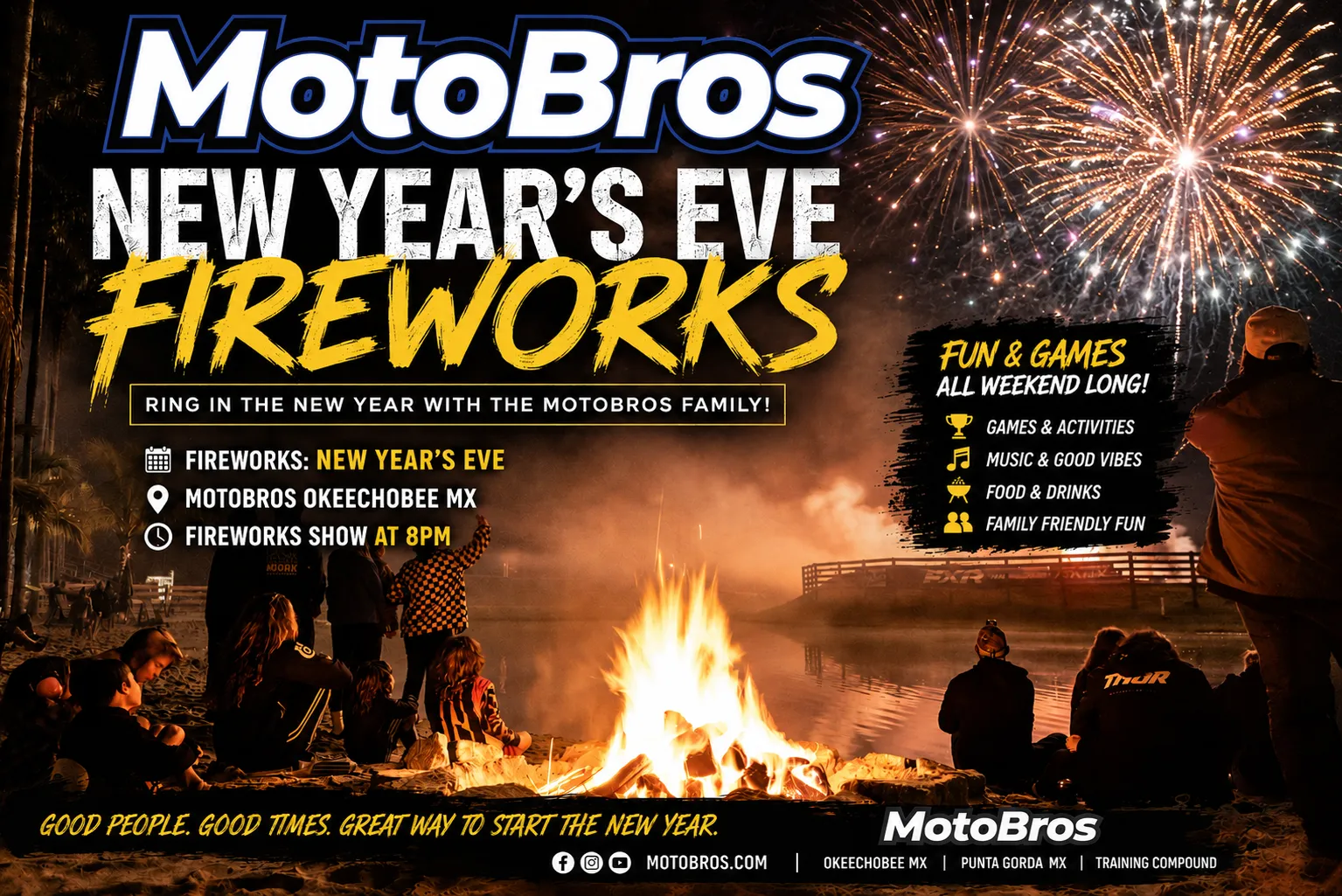 MotoBros: 2027 New Years Eve Celebration flyer