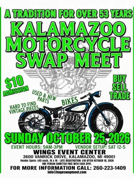 Kalamazoo Motorcycle Swap Meet October flyer
